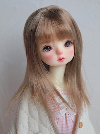 BJD Wig Girl Mid-length Hair for YOSD/MSD Size Ball-jointed Doll