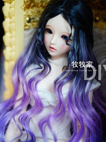 BJD Wig Girl Gradient Curly Hair for SD/MSD/YOSD Size Ball-jointed Doll
