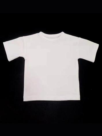 BJD Clothes Pure White/Black T-shirt for MSD/SD/70cm/75cm Size Ball-jointed Doll