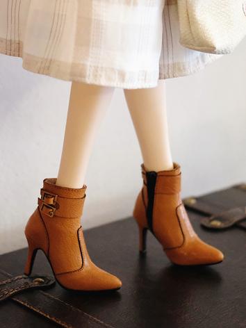 BJD Girl 1/3 Shoes High-heel Lether Boots for SD/SDGR/DD Ball-jointed Doll