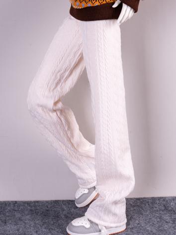 BJD Clothes Beige White Trousers for MSD/SD/70cm/75cm Size Ball-jointed Doll