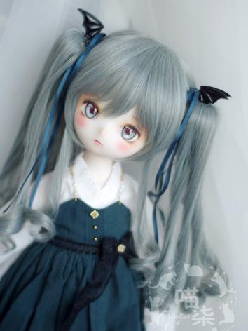 BJD Wig Ponytail Curly Hair for YOSD/MSD/SD Size Ball-jointed Doll