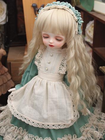 BJD Clothes Green&Beige Dress for YOSD/MSD/SD Size Ball-jointed Doll