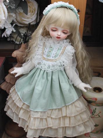 BJD Clothes Light Green Princess Dress for YOSD/MSD/SD Size Ball-jointed Doll