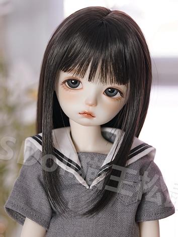 BJD Wig Cute Long Straight Hair for YOSD Size Ball-jointed Doll