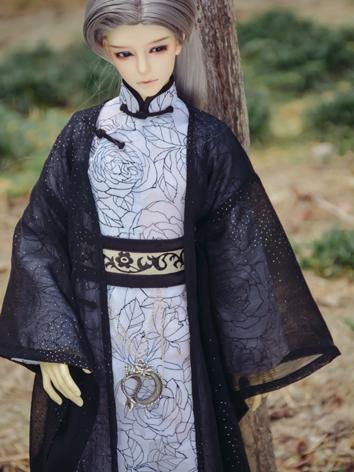 BJD Clothes Black Ancient Costume (001) for MSD/SD/70cm/75cm Size Ball-jointed Doll