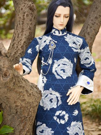 BJD Clothes Dark Blue Ancient Costume (Xiaolong) for MSD/SD/70cm/75cm Size Ball-jointed Doll