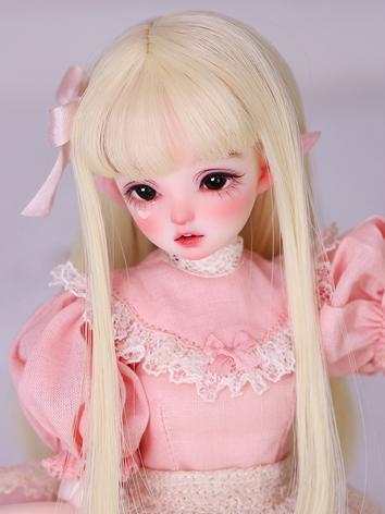 BJD Wig Light Gold Long Hair for Baby Size Ball-jointed Doll