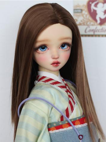BJD Wig Girl Centre Parting Long Hair for SD/MSD Size Ball-jointed Doll