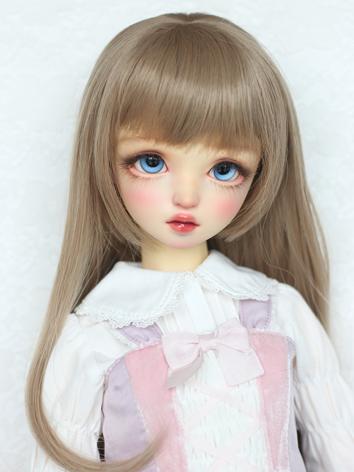 BJD Wig Girl Light Maroon Hair for YOSD/MSD/SD Size Ball-jointed Doll