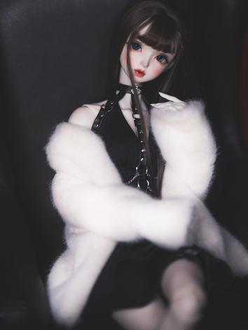 Limited BJD Clothes White Fur Coat for MSD/SD/70cm/75cm Size Ball-jointed Doll