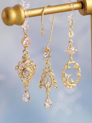 BJD Accessaries Palace Style Pattern Earrings X183 for SD/DD Size Ball-jointed Doll
