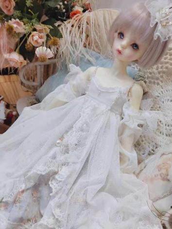 BJD Clothes White Dress Sui...