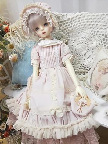 BJD Clothes Pink Dress Suit for SD/MSD/YOSD Size Ball-jointed Doll