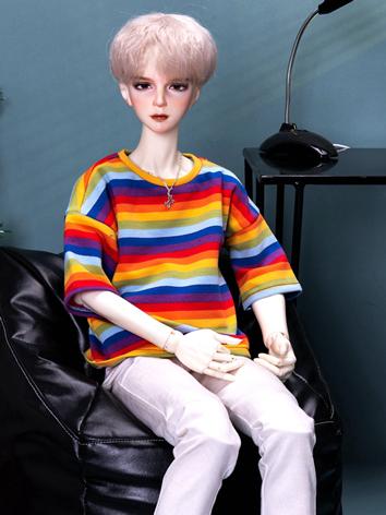 BJD Clothes Striped T-shirt for SD/MSD/70cm Size Ball-jointed Doll