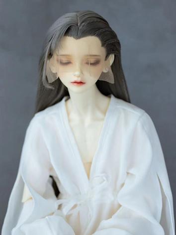 BJD Wig Gray Long Hair for SD Size Ball-jointed Doll