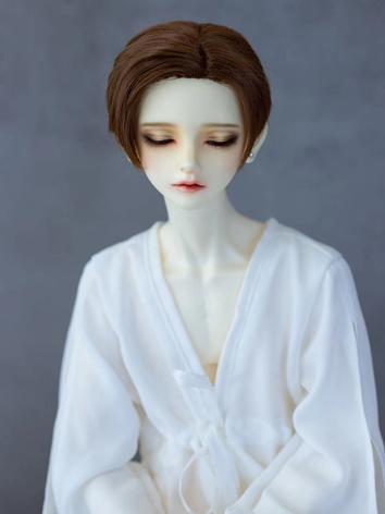 BJD Wig Brown Short Hair for SD/MSD Size Ball-jointed Doll