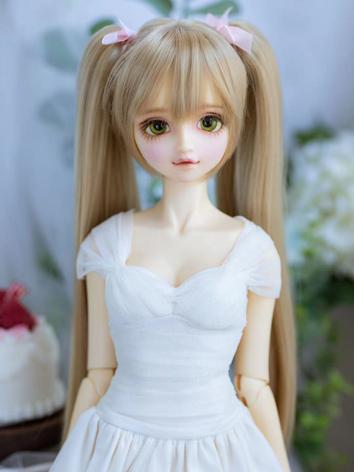 BJD Wig Double Ponytail Long/Short Hair for MSD/SD Size Ball-jointed Doll