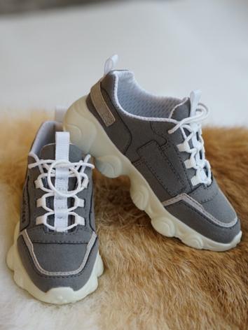 BJD Shoes Beige/Gray Casual Shoes for SD17/POPO68 Size Ball-jointed Doll