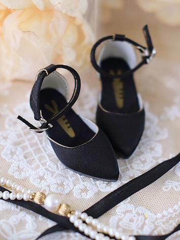 BJD Shoes Lace-up Buckle Vintage Pumps for MSD/MDD Size Ball-jointed Doll