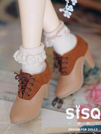 BJD Shoes Color Block High Heels for MSD/MDD Size Ball-jointed Doll