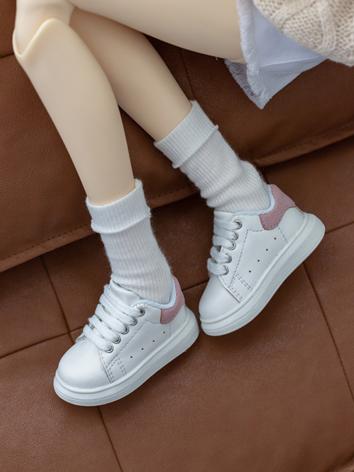 BJD Shoes White Casual Shoes for YOSD/MSD/SD/70cm Size Ball-jointed Doll