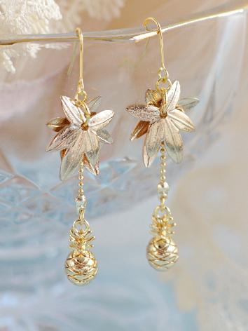 BJD Accessaries Pineapple Earrings X403 for SD/DD Size Ball-jointed Doll