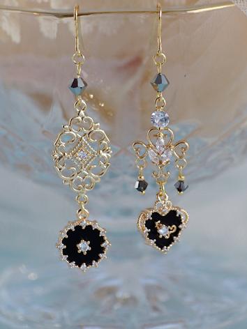 BJD Accessaries Black Retro...