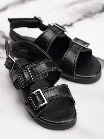 BJD Shoes Boy Black Shoes MS66007 for 71cm Size Ball-jointed Doll