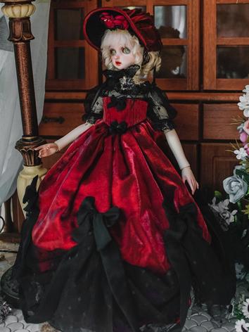 BJD Clothes Court Gothic Dress Suit for YOSD/MSD/DSD/SD Size Ball-jointed Doll