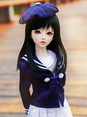 BJD Wig Girl Black Hair for SD/MSD/YOSD Size Ball-jointed Doll