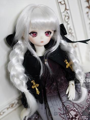 BJD Wig Double Ponytail Hair for SD/MSD/YOSD Size Ball-jointed Doll
