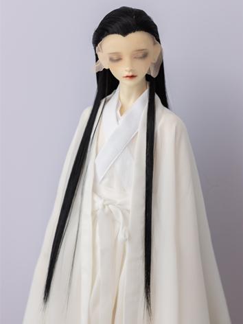 BJD Wig Black Basic Hair for SD Size Ball-jointed Doll