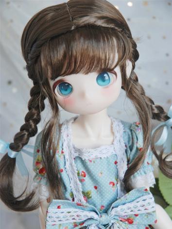 BJD Wig Double Braid Hair for YOSD/MSD/SD Size Ball-jointed Doll