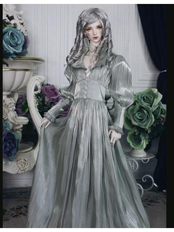 BJD Clothes Girl/Boy Long Gray Dress【Qing Yue】for MSD/SD/70cm/ID75 Size Ball-jointed Doll