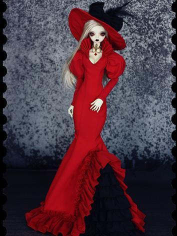 BJD Clothes Girl/Boy Red Dress【bloodMary】for SD Size Ball-jointed Doll