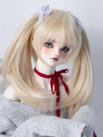 BJD Wig Double Ponytail Hair for SD Size Ball-jointed Doll