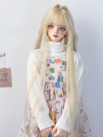 BJD Wig Cat Ear Long Hair for SD/MSD Size Ball-jointed Doll