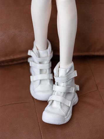 BJD Shoes High Top Velcro Casual Shoes for MSD/70cm Size Ball-jointed Doll