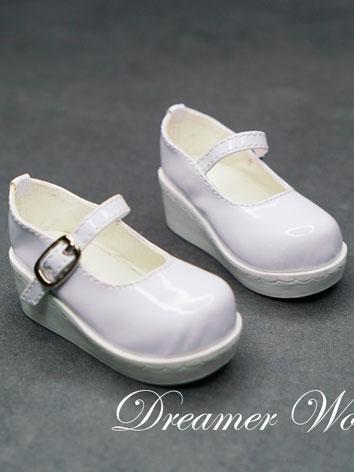 BJD Shoes White Buckle Shoes for SD Size Ball-jointed Doll