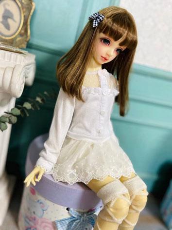 BJD Clothes White Top and S...