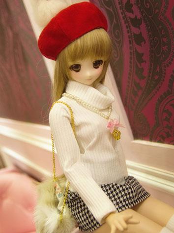 BJD Clothes Turtleneck Knitted Sweater for SD/MSD Size Ball-jointed Doll
