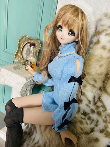 BJD Clothes Blue Long Sweater Suit for SD/DD/MSD Size Ball-jointed Doll