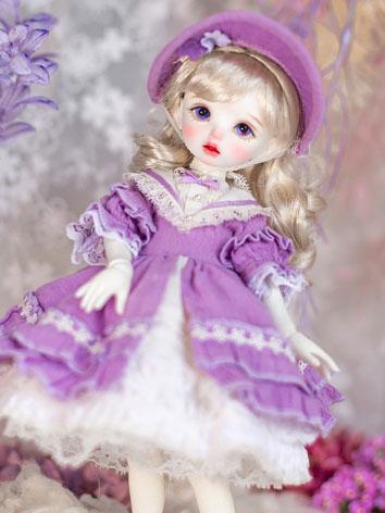 Limited 50 BJD Clothes Purple Dress Suit for YOSD/MSD/DSD/SD Size Ball-jointed Doll