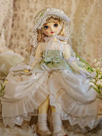 Limited 100 BJD Clothes Green Dress Suit for YOSD/MSD/DSD/SD Size Ball-jointed Doll