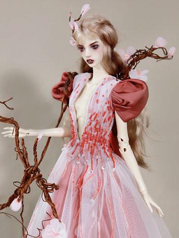 BJD Clothes Peach Goddess Dress for MSD/SDGR/SD16 Size Ball-jointed Doll