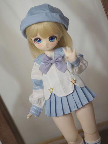 BJD Clothes Blue/Pink Girl Suit X004 for MSD/MDD Size Ball-jointed Doll