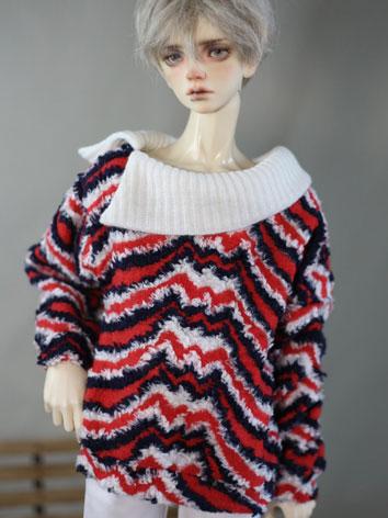 BJD Clothes Lapel Off-the-shoulder Pullover A412 for MSD/SD/70cm Size Ball-jointed Doll