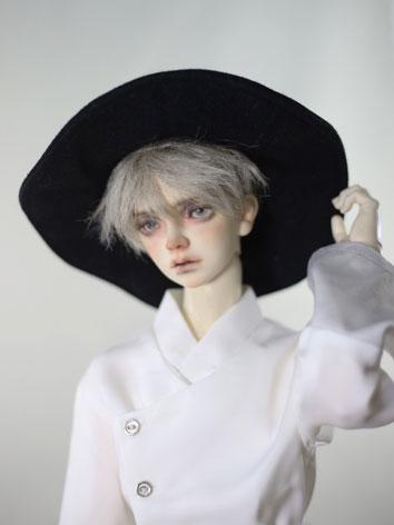 BJD Hat Black/White/Gray Top Hat A414 for MSD/SD Size Ball-jointed Doll
