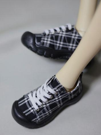 BJD Shoes Plaid Shoes 012 for MSD/70cm Size Ball-jointed Doll